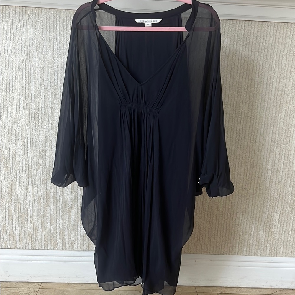Navy DVF Dress